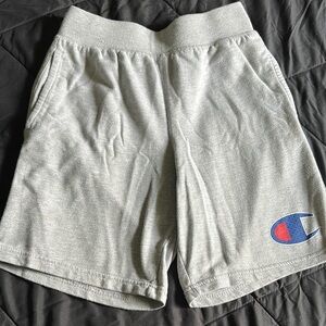 Champion Gray Athletic Shorts Elastic Waistband Casual Fit